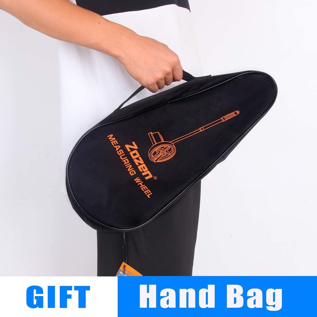Zozen Rueda de Medición de 6", Plegable con Bolsa de Transporte. (10,000 pies)