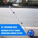 Zozen Rueda de Medición de 6", Plegable con Bolsa de Transporte. (10,000 pies)