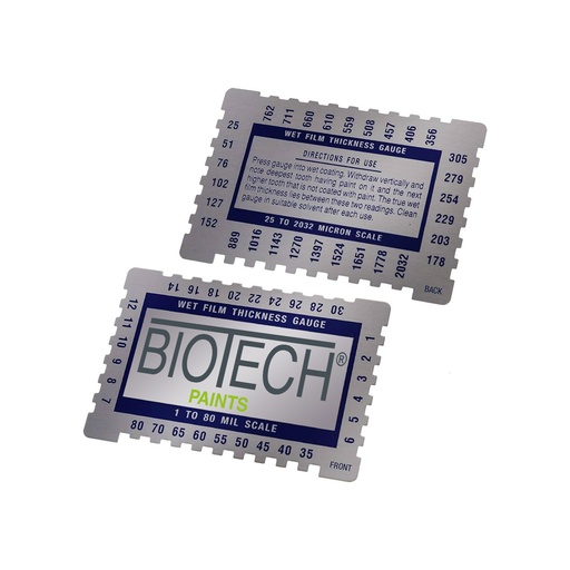 Peineta de espesor pintura humeda